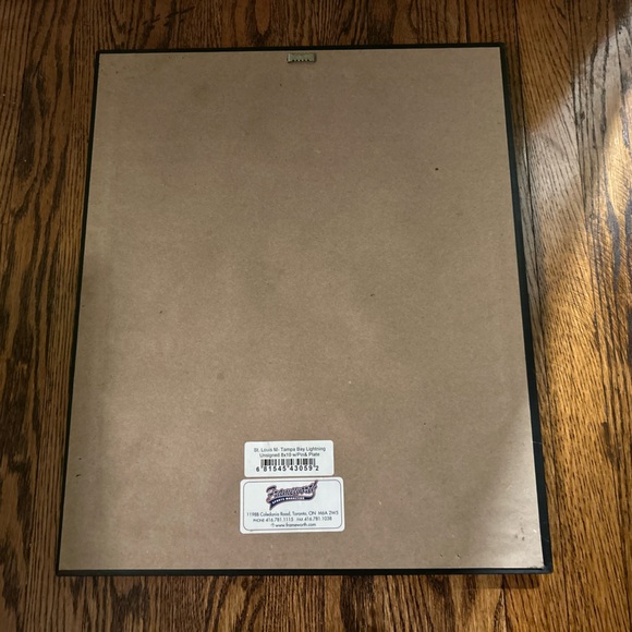 Martin St. Louis Tampa bay stamped picture and pin 8x10 black frame (2006) - Picture 2 of 2